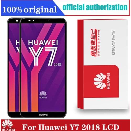 Original 5.99'' LCD with Frame for Huawei Y7 2018 LCD Y7 Pro 2018 Display Touch Screen Digitizer Assembly For Y7 Prime 2018 LCD