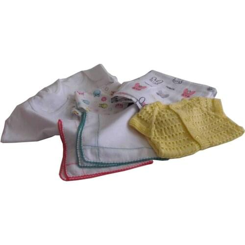 Pafuli Yenidoğan Kız Hediye Seti Sarı