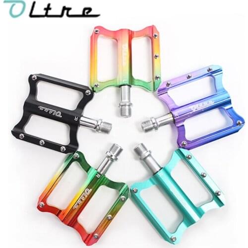 Mountain Bike Pedal Anti-slip nails Road bicycle Pedals Palin Bearing Aluminum Alloy Flat Foot Pedal Cycling Accessories