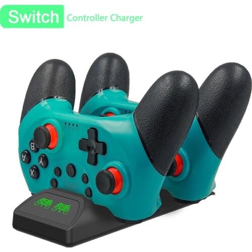For Game Controller Double Charger Charging Dock Stand Station Holder stand for Nintend Switch Game Console with Indicator