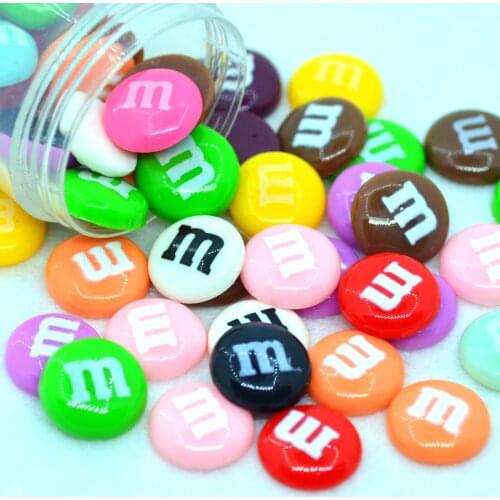 Resin Flatback Simulation Mixed Beans Chocolate Candy Dollhouse Decoration Cabochons DIY Crafting Accessories