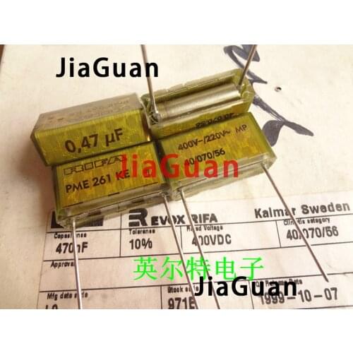 2PCS NEW RIFA PME261 0.47UF 400V PCM27 470NF 400VDC P27mm PME261KE 470N 220VAC 474