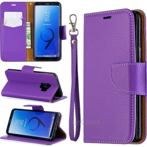 Luxury Leather Flip Case for Samsung Galaxy S9 Card Holder Magnetic Wallet Stand Book Cover Fundas For Samsun S9 etui caso