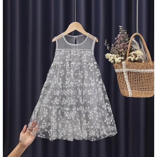 Girls Sundress 2021 New Summer Girls Princess Dress for Kids Tulle Children Vestidos Sequins Party Clothes for 6 8 10 12 Years