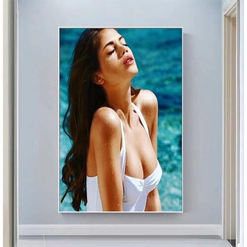 Silk Cloth Wall Poster Jacqueline Oloniceva Sexy Model Star Art Home Decoration Gift