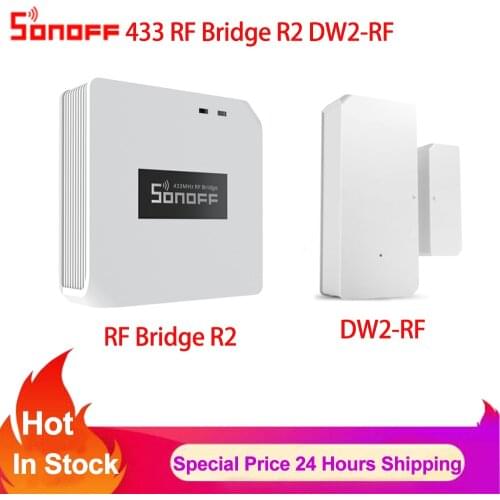 SONOFF RF Bridge 433MHZ Wifi Door Window Motion Sensor DW1 Wireless Detector Smart Home Automation Security System Alexa Google
