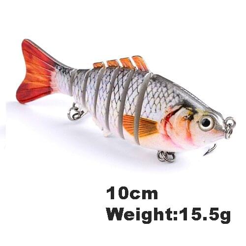 Luminous Fishing Lures For Dropshipping Multi Jointed Swimbait 6 7 Segment Wobblers Pike Tackle for Bass Trout Crankbait Lure