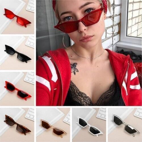 2@# Women Retro Personality Versatile Small Frame Sunglasses Europe America New Swimming Leisure Cats Eye Sunglasses UV400