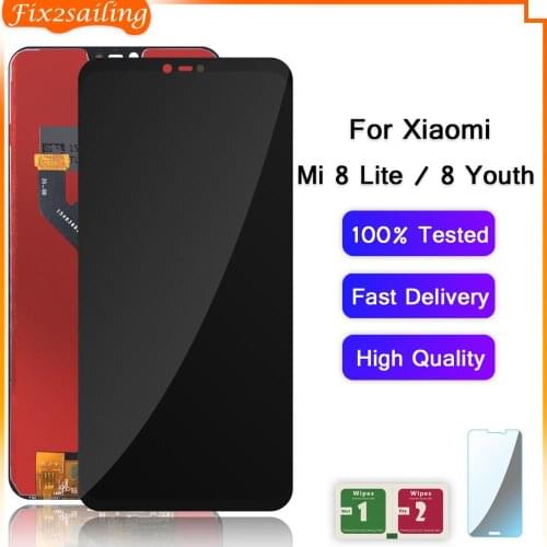 For Xiaomi Mi 8 Lite LCD Display Touch Screen Digitizer Assembly Replacement Display For Xiaomi Mi 8 lite mi 8 Youth mi 8x LCD