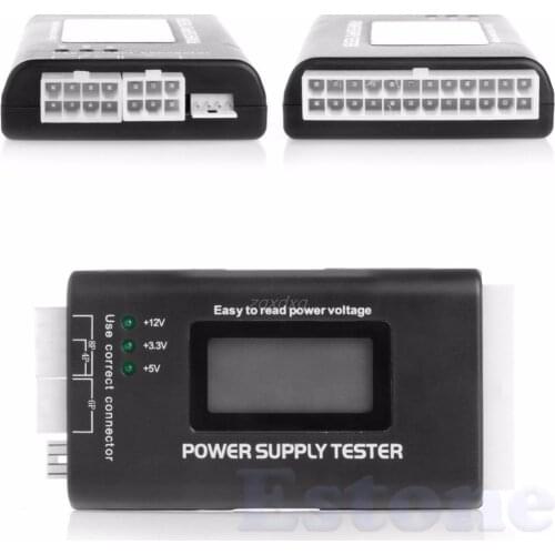 LCD PC Computer 20/24 Pin 4 PSU ATX BTX ITX SATA HDD Power Supply Tester Whosale&Dropship