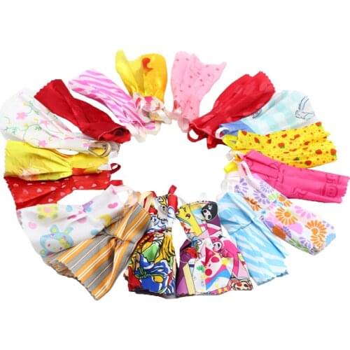 10PCS/Set Mixed Style Handmade Doll Dress for1/6 Barbies Fashion Summer Party Priness Dress Doll Clothing Accessories Toy