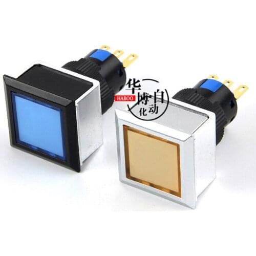 22mm various color self-locking push button switch reset waterproof switch 5A250V