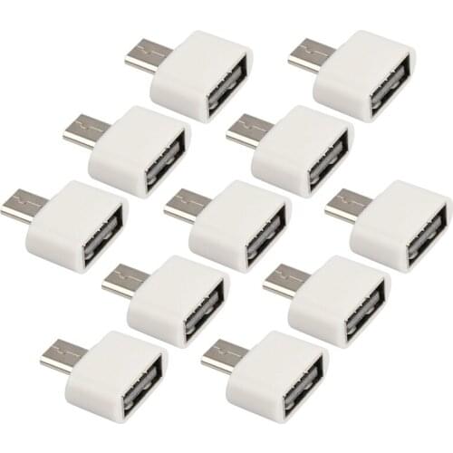 50pcs Micro USB to USB2.0 OTG Expansion Adapter Metal Housing For Cell Phone V8 Interface For Most 5 pin Micro USB Smart PhoneUM