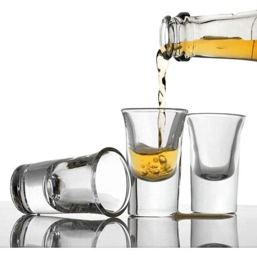 6Pcs Lead-free Shot Glass With Wooden Rack Whisky Brandy Vodka Tequila Glass Cup Kitchen Bar Party Wine Glass Creative Gift 25ml