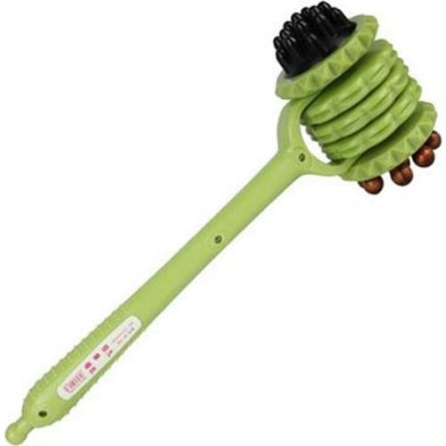 Wood neck massager fitness regimen for health back rubs flap tapping hammer meridian massage stick stick