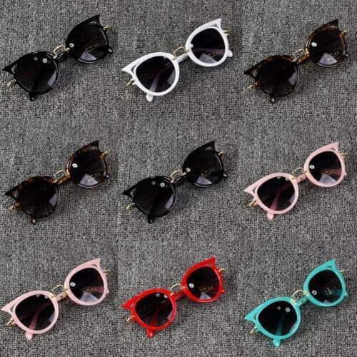 2019 Baby Summer Accessories Kid Goggles Boy Girl Glasses Protection Outdoor Holiday Sunglasses Cat Shape Sunglasses Gifts UV400
