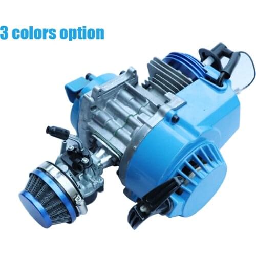 Mototcycle Complete Engine Motor With 58mm Air Filter Carburetor For 2 stroke 47cc 49cc Bike Mini Dirt ATV Quad