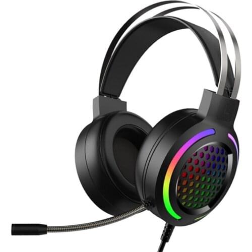 Gaming Headset 7.1USB Over-Ear Microphone Wired Computer Earphone Automatic Noise Reduction Headset