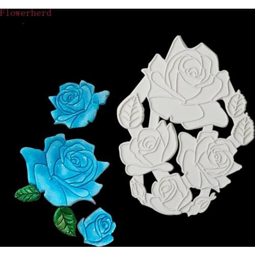 Simulation Rose Fabric Printing Mold Fondant Cake Silicone Mold Home Baking Tools Cake Decorating Cake Lace Mat Pastry Tools