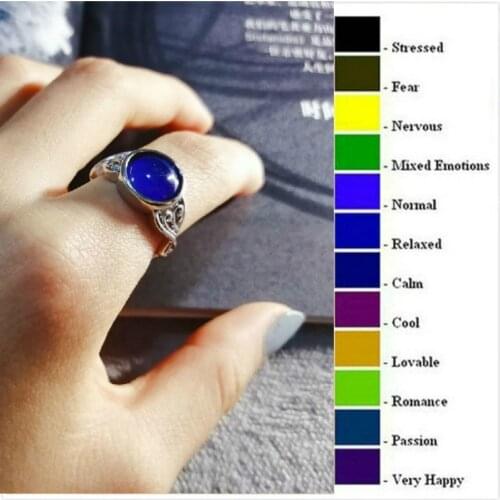 Changing Color Rings Creative Mood Emotion Feeling Temperature Rings for Women Men Couples Rings Tone Fine Anniversary Jewelry