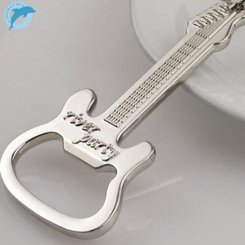 LINSBAYWU Gift Zinc Alloy beer guitar bottle opener bottle opener keychain keyring key chain key ring