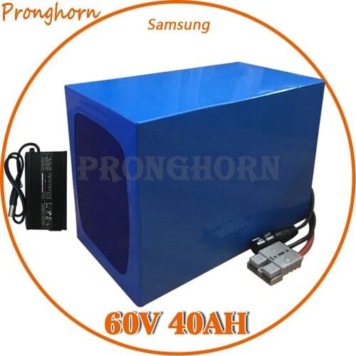 60V 1500W 2000W 3000W 4000W Lithium Battery 60V 40AH Electric Bike Battery 60V 40AH Scooter Battery use Samsung Cell+Charger