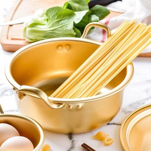 Metal Boiler Aluminum Pot Pan Convenient Fast Hot Sale High Quality Eco-Friendly Solid Heat Conduction Korea Instant Noodle Pot