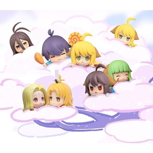 Cute cartoon Bauble model fox demon little matchmaker cup boy anime oriental moon gift decoration Kawaii Toy Blind Random Box