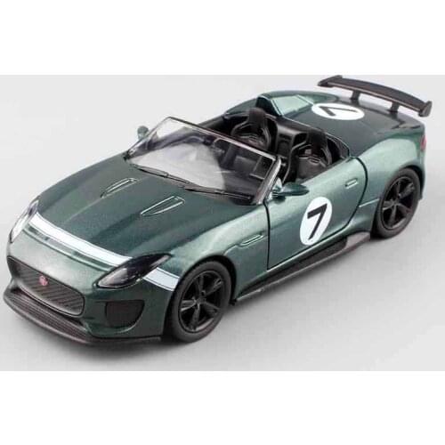 1:36 Jaguar F-type Project 7 Sports Car Model Toy Simulation Pull Back Alloy Die Cast Toys Vehicle For Boys Girls Birthday gift