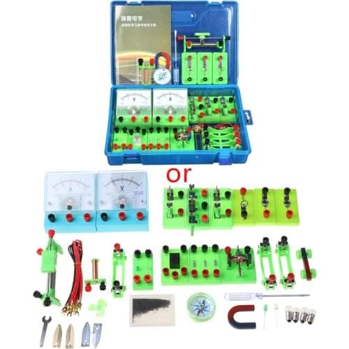 OOTDTY Electromagnetic Experiment Equipment Set Physics Labs Circuit Learning Kit Basic Electricity Discovery Principles Kit for