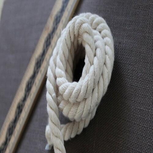 New DIY Thick Handmade Accessories White 100% Cotton Rope Twisted /String for Diy Accessories Bag Craft Projects 8MM 20Yards/Lot