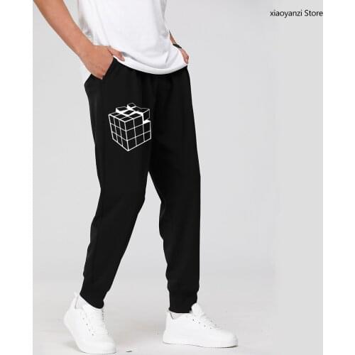 New Rubik Rubix Cube Qube Blocks Retro Gaming Sweatpants Men Women Funny Clothing Sports Long Pants Camisetas EU Size Trousers