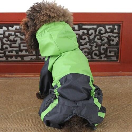 Pet Dog Clothes Rain Snow Coats Waterproof Raincoats 4 Legs Raincoat for Small Medium Large Dogs 899