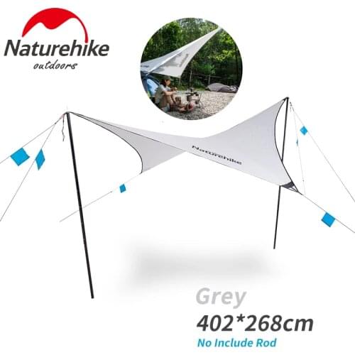 Naturehike Tent Sun Shelter Outdoor Sun Shade Waterproof Beach Umbrella Rod Portable Outdoor Awnings Sun Shelter Tent Pole