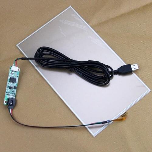 10.1" 10.3" 235*135mm 235mm*136mm 4wire Resistive Touch screen Panel Digitizer Glass 227*130mm With USB Controller