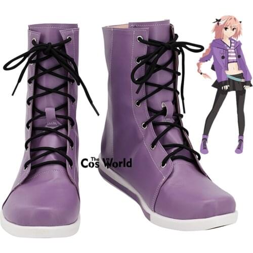 Fate Apocrypha Astolfo Asutorufo Anime Games Customize Cosplay Flat Shoes Boots