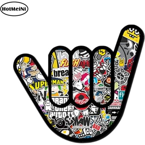 Hotmeini Car Styling Car Sticker Sticker Bomb Hand Sticker Bike Helmet Quad Skate Car Laptop Decal Waterproof 13cm x 10cm