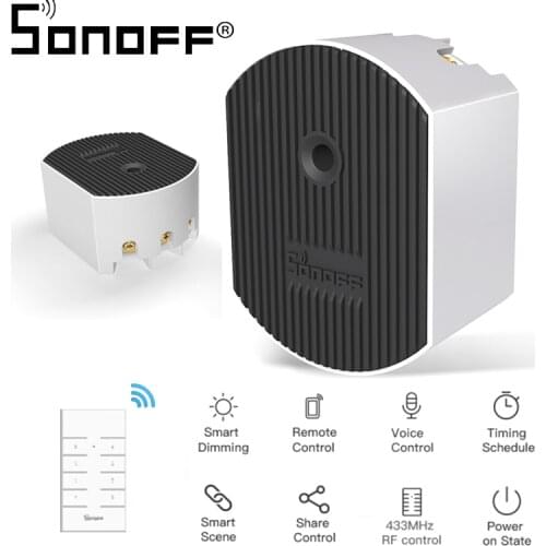 Sonoff D1 LED Dimmer With 433Mhz RF Controlled Adjust Light Brightness eWeLink APP Remote Control Work With Alexa Google Home