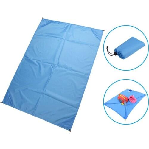 Waterproof Beach Mat Picnic Outdoor Camping Blanket Portable Folding Beach Pocket Mattress Folding Sleeping Bag Moisture Proof