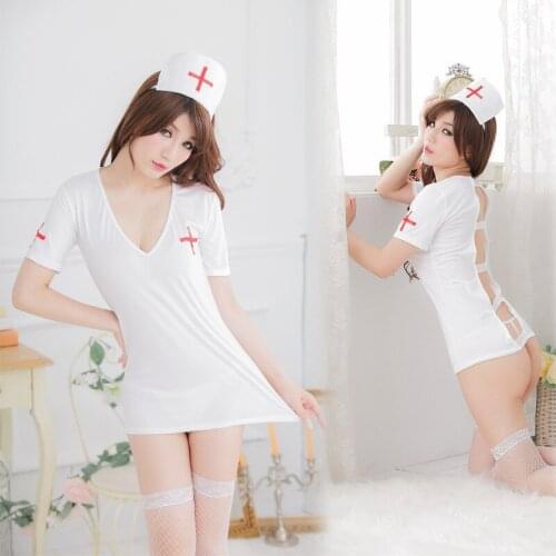 Womens Sexy lingerie suit Role-Playing Medical staff Nurse uniform Exotic Apparel Sexy cosplayer Clothing Sex toy (No Stockings