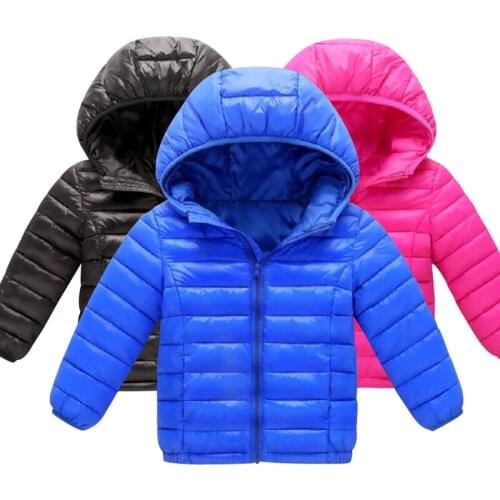 ZWF309 Boys Girls Cotton Winter Fashion Sport Jacket Outwear Children Cotton-padded Jacket Boys Girls Winter Warm Coat