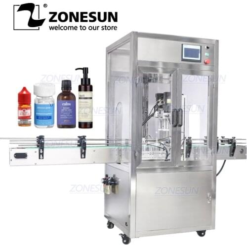 ZONESUN Automatic Bottles Machines Dropper Sprayer Bottle Cap Screwing Capping Machine