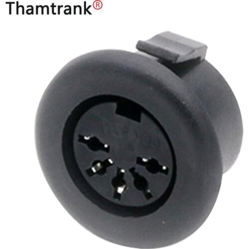 10PCS 5pin Micro Power Socket S Terminals DIN Female Jack PCB Panel Mount Connector for Electric push rod/computer motherboard