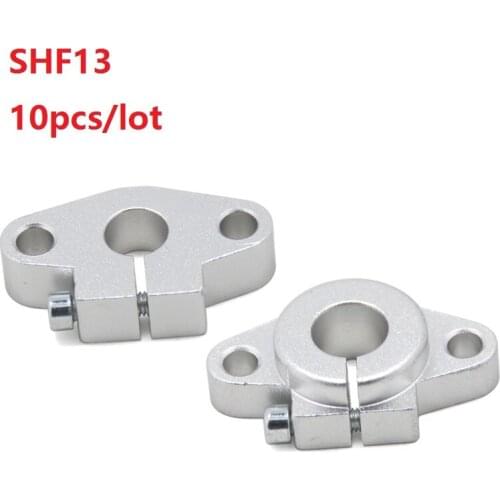 10pcs/lot SHF13 Aluminum Linear Rod Rail Shaft Support XYZ Table CNC Router parts 3D printer parts