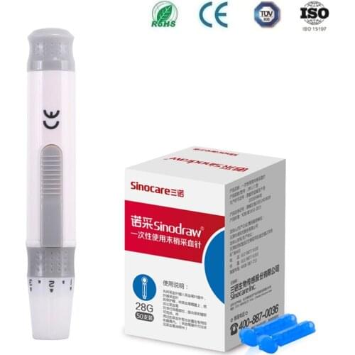 10 pcs Lancet Pen Lancing Device For Diabetics Blood Collect 5 Adjustable Depth Blood Sampling Glucose Test Pen Needles 2500 PCS