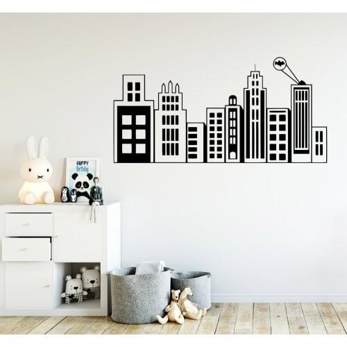 3D City Art Sticker Waterproof Wall Stickers Removable Room Decoration