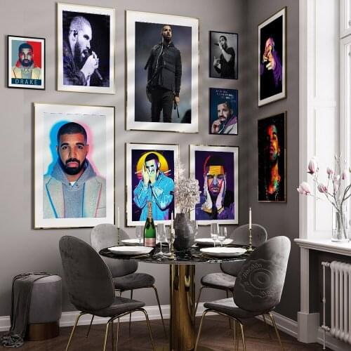 Drake Rap Music Album Hip Hop Rapper Star Canvas Art Painting Posters And Prints Wall Pictures Decorative Living Room Home Decor