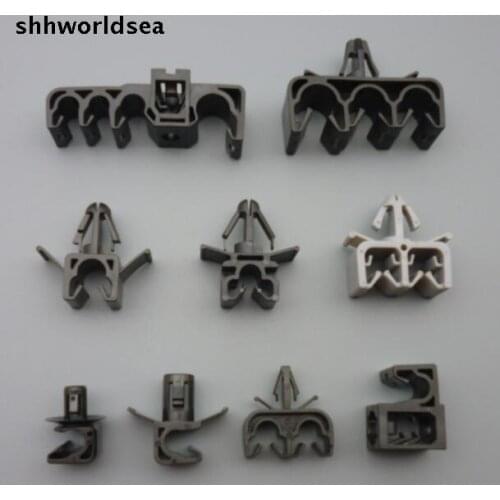 Shhworldsea 500pcs auto fasteners routing clip for toyota