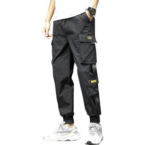 2020 Fashion Men Streetwear Pants Cargo Pants Hip Hop With Side Pocket Trousers Joggers Pants For Men