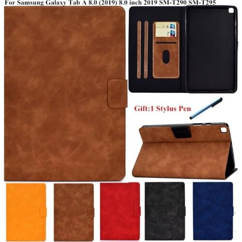 For Samsung Galaxy Tab A 8 8.0 A8 2019 Case Flip Stand Magnetic Tablet Cover for Capa Galaxy Tab A 8.0 2019 SM-T290 SM T295 Case